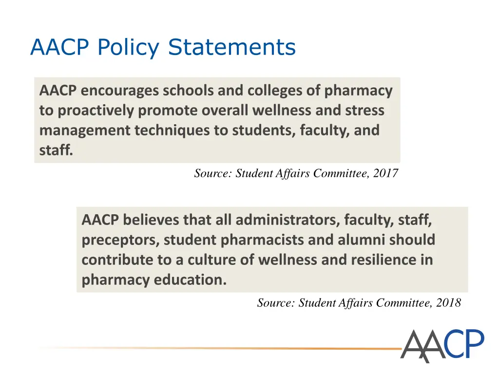 aacp policy statements