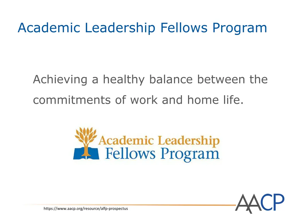 academic leadership fellows program