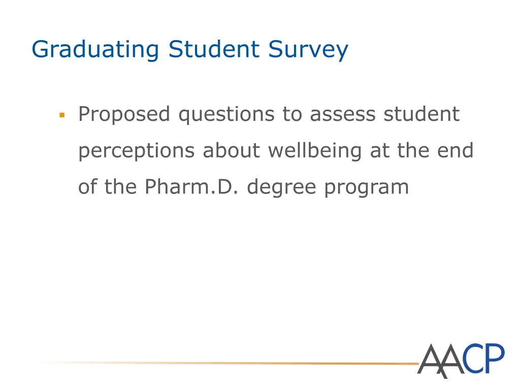 graduating student survey
