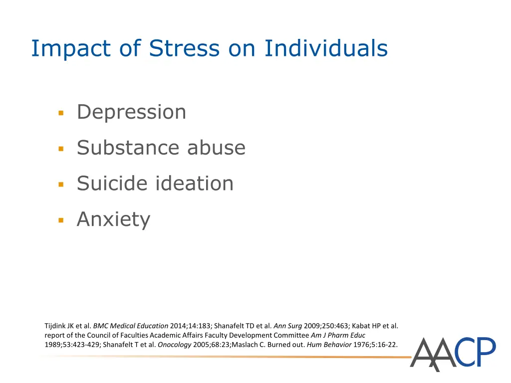 impact of stress on individuals