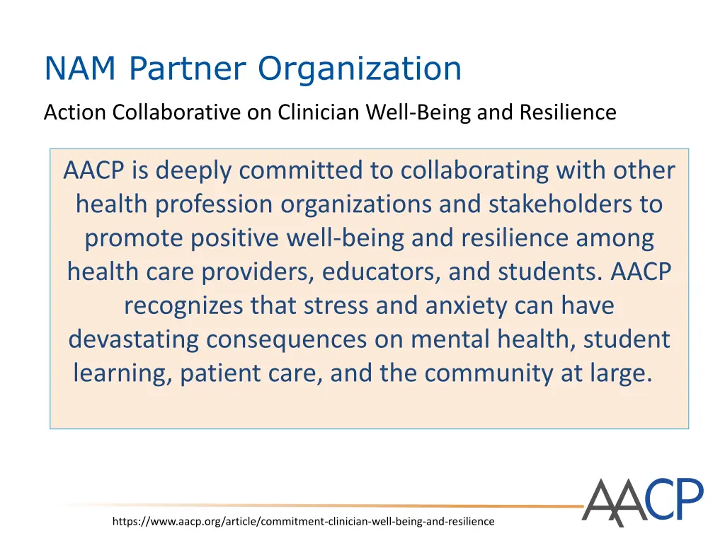 nam partner organization
