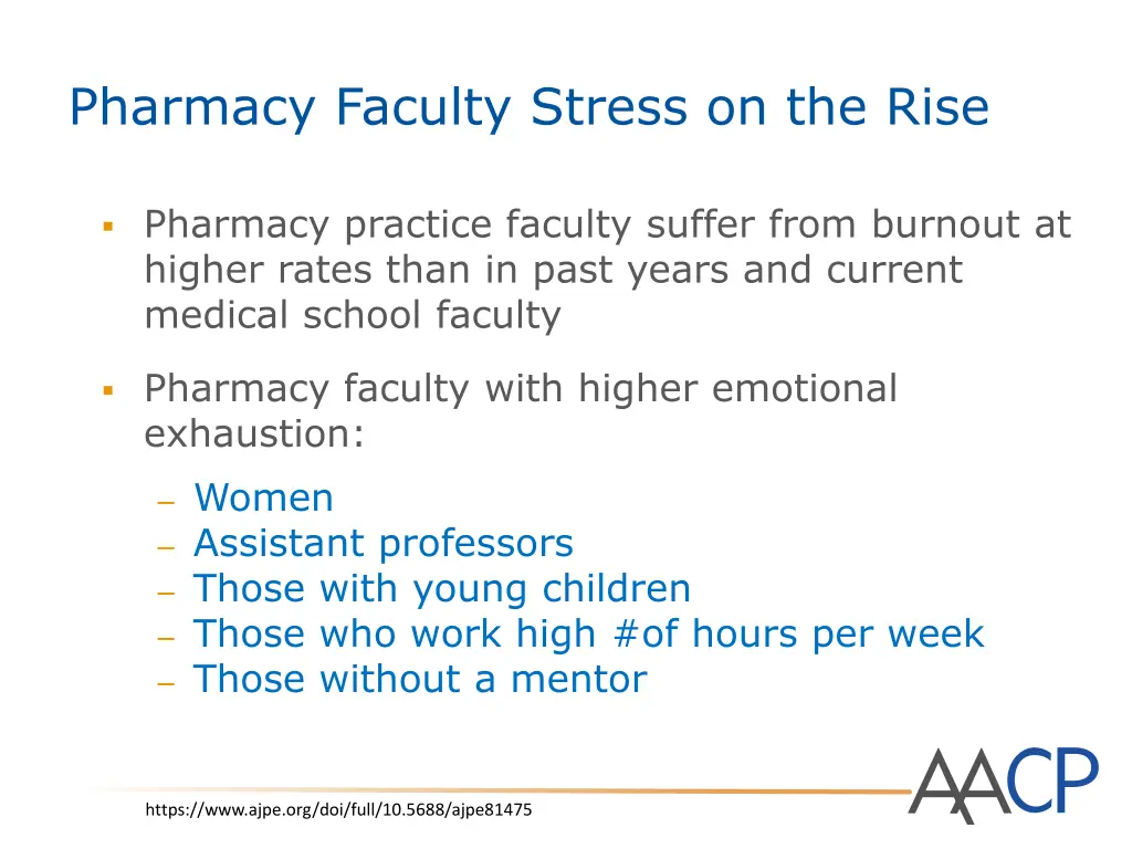 pharmacy faculty stress on the rise