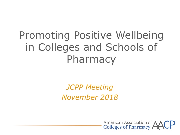 promoting positive wellbeing in colleges