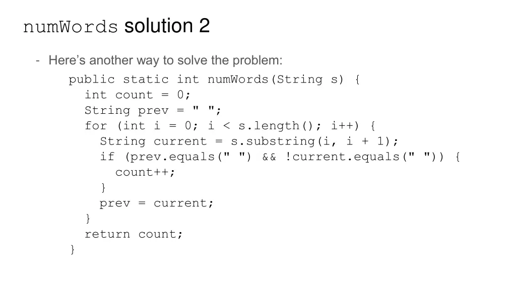numwords solution 2