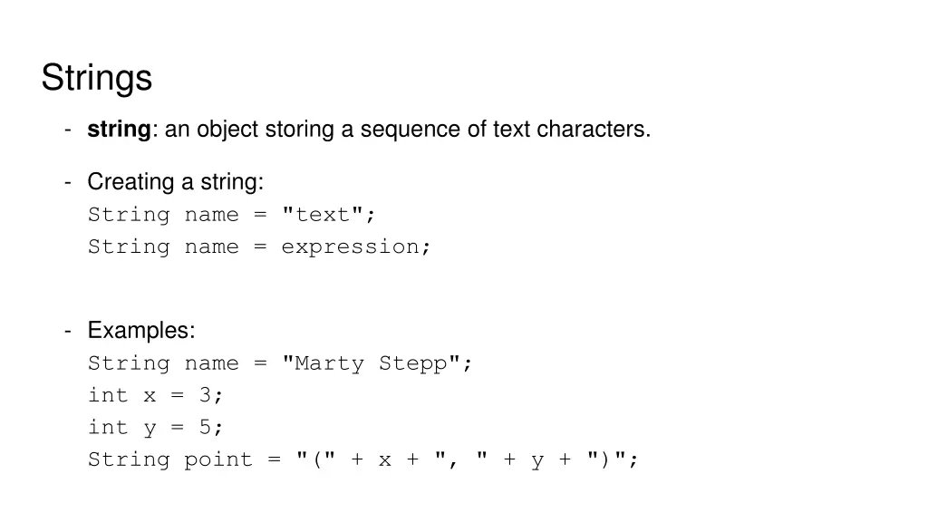 strings
