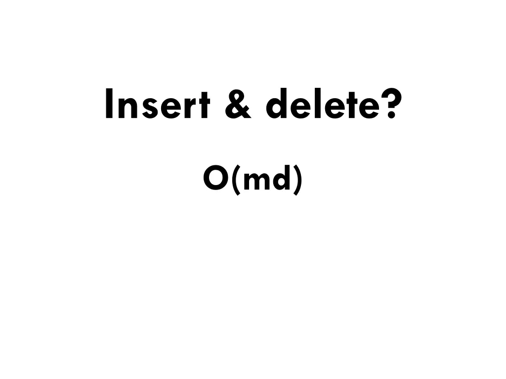 insert delete