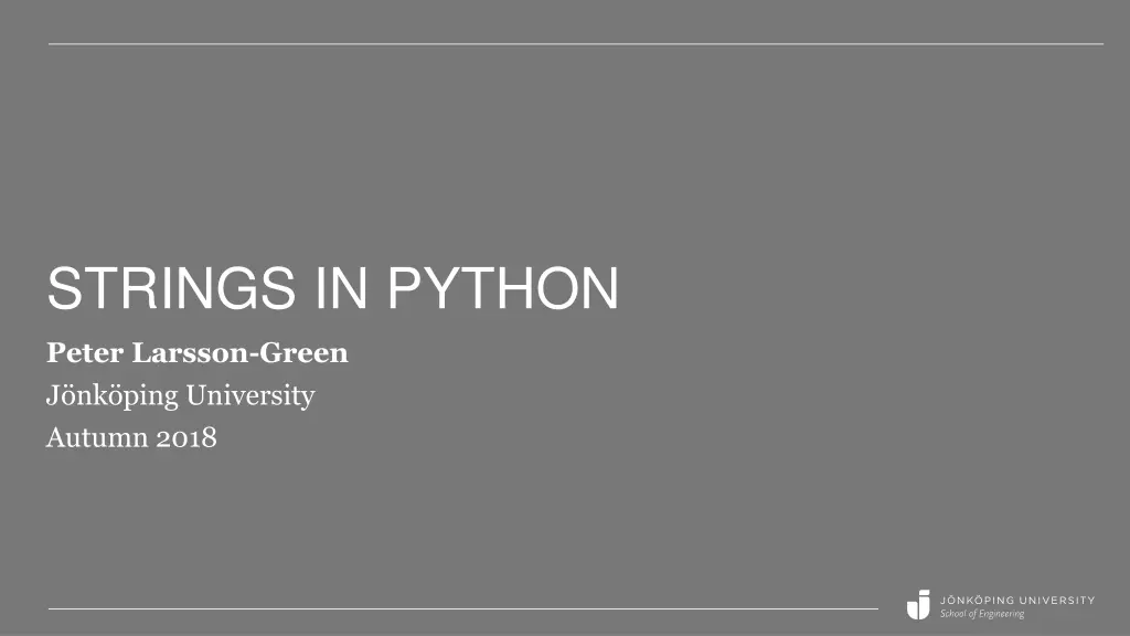 strings in python