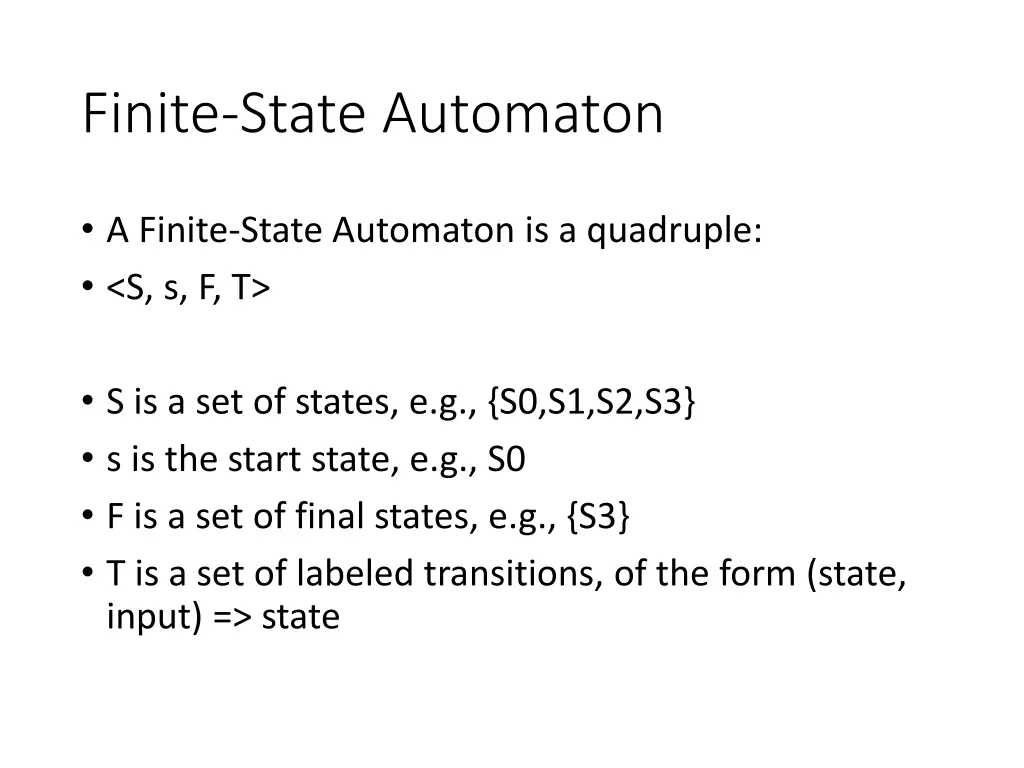 finite state automaton 1