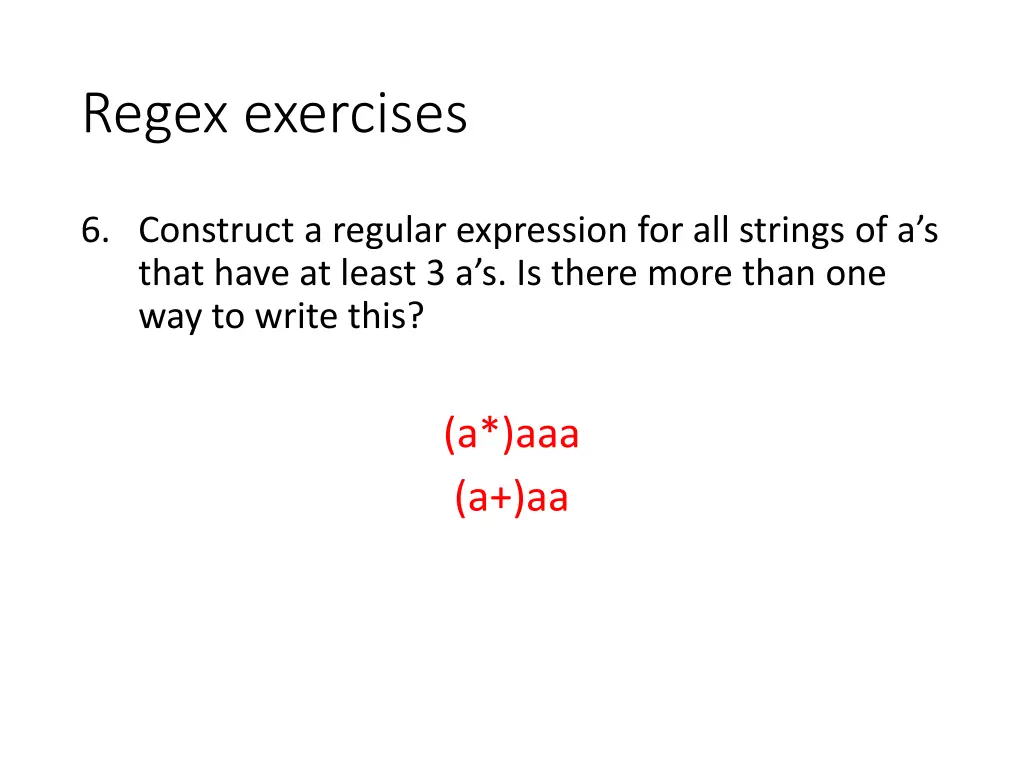regex exercises 13