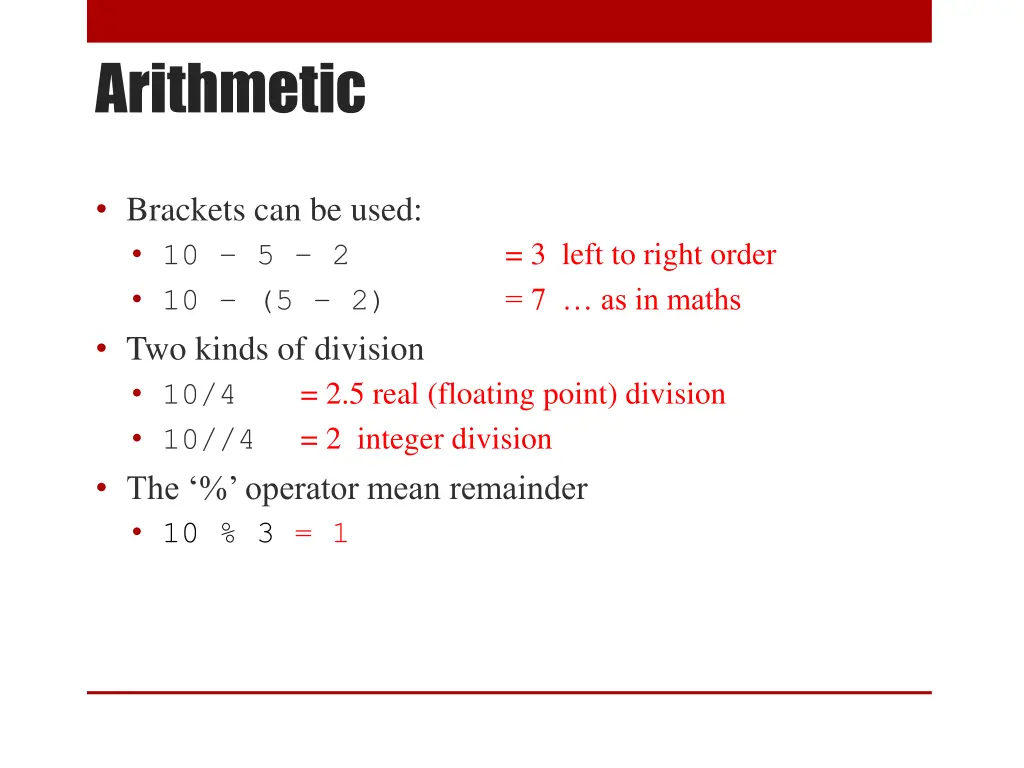 arithmetic 1