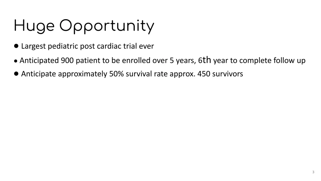huge opportunity