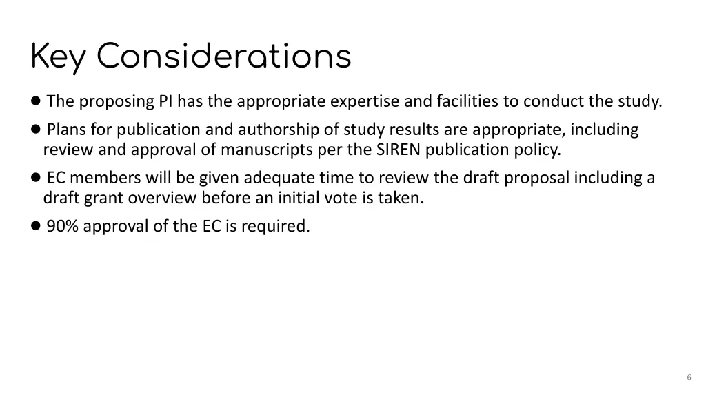 key considerations 1