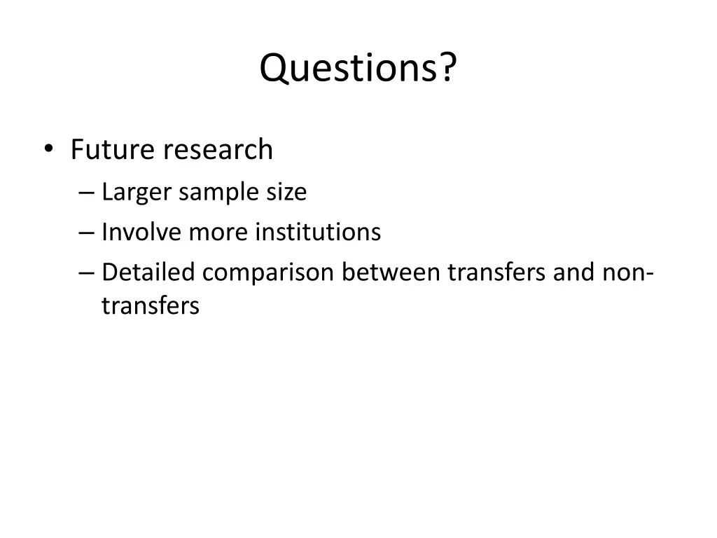 questions
