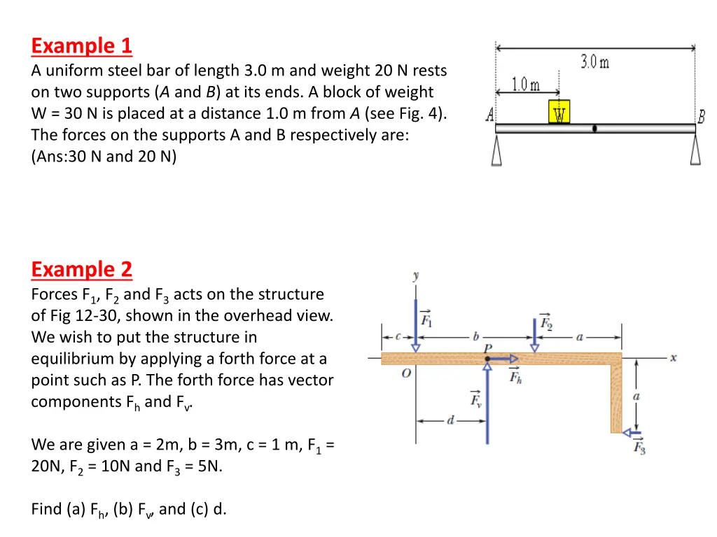 example 1 a uniform steel bar of length