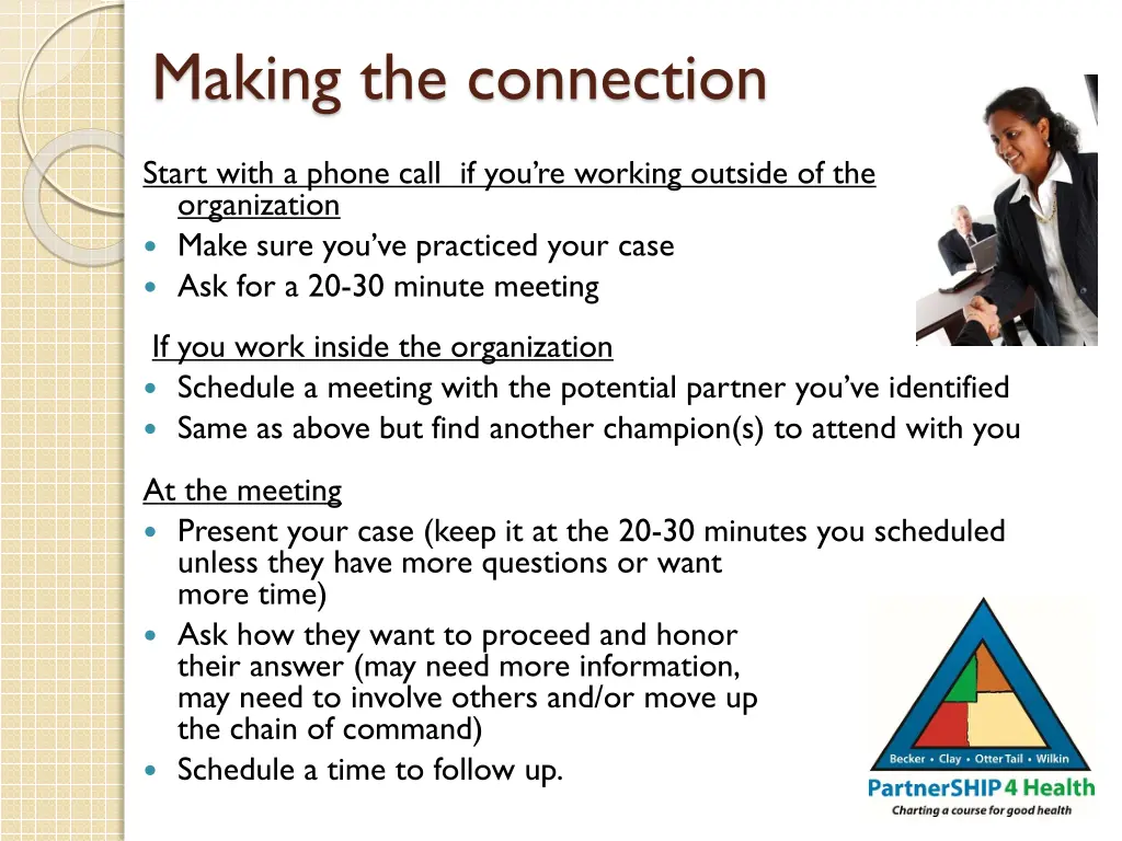 making the connection