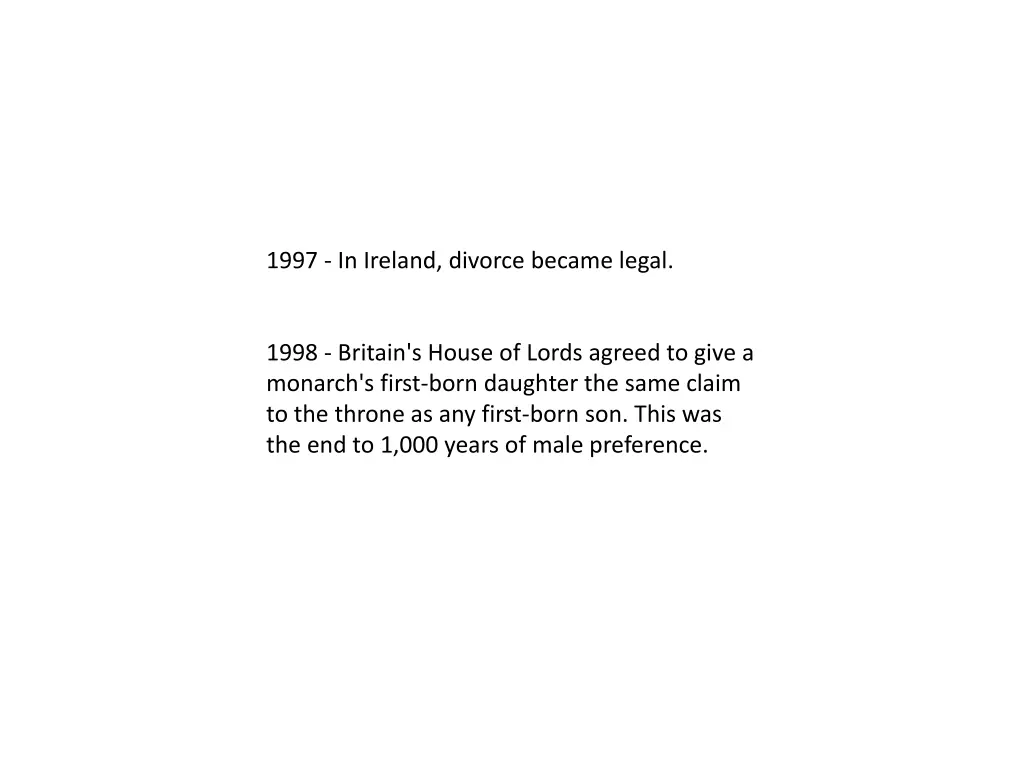 1997 in ireland divorce became legal