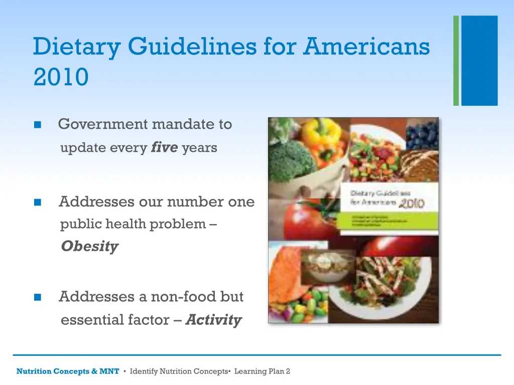 dietary guidelines for americans 2010