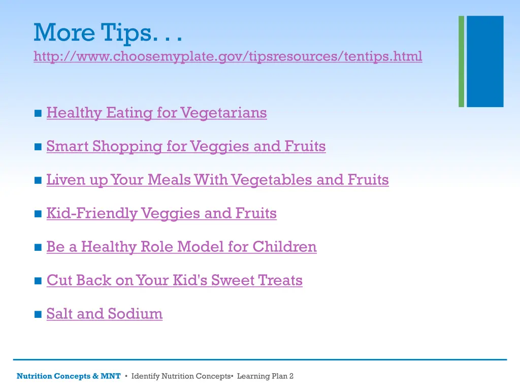 more tips http www choosemyplate