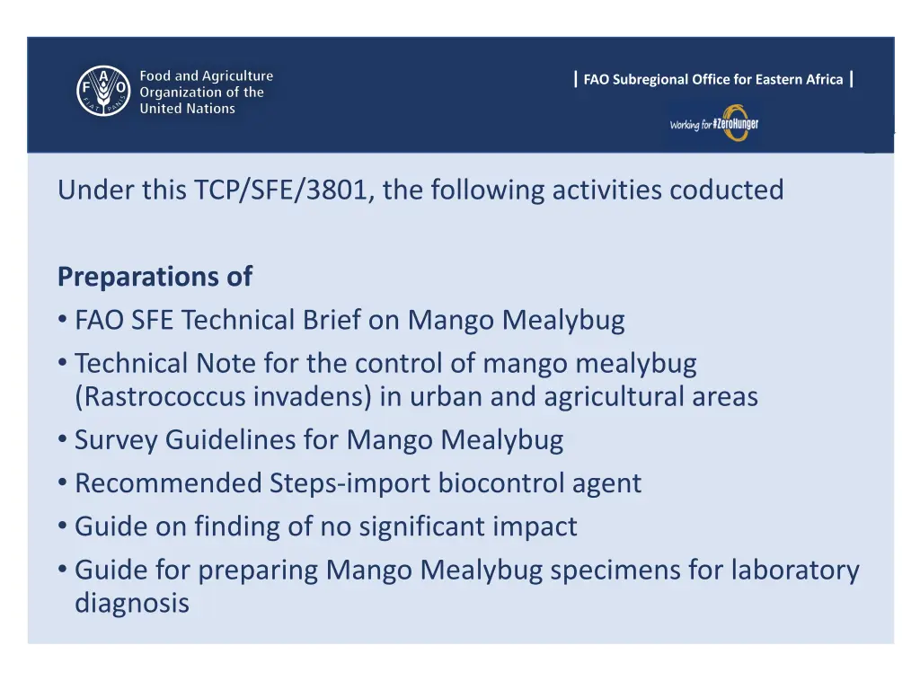 fao subregional office for eastern africa 17