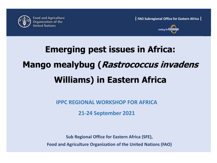 fao subregional office for eastern africa