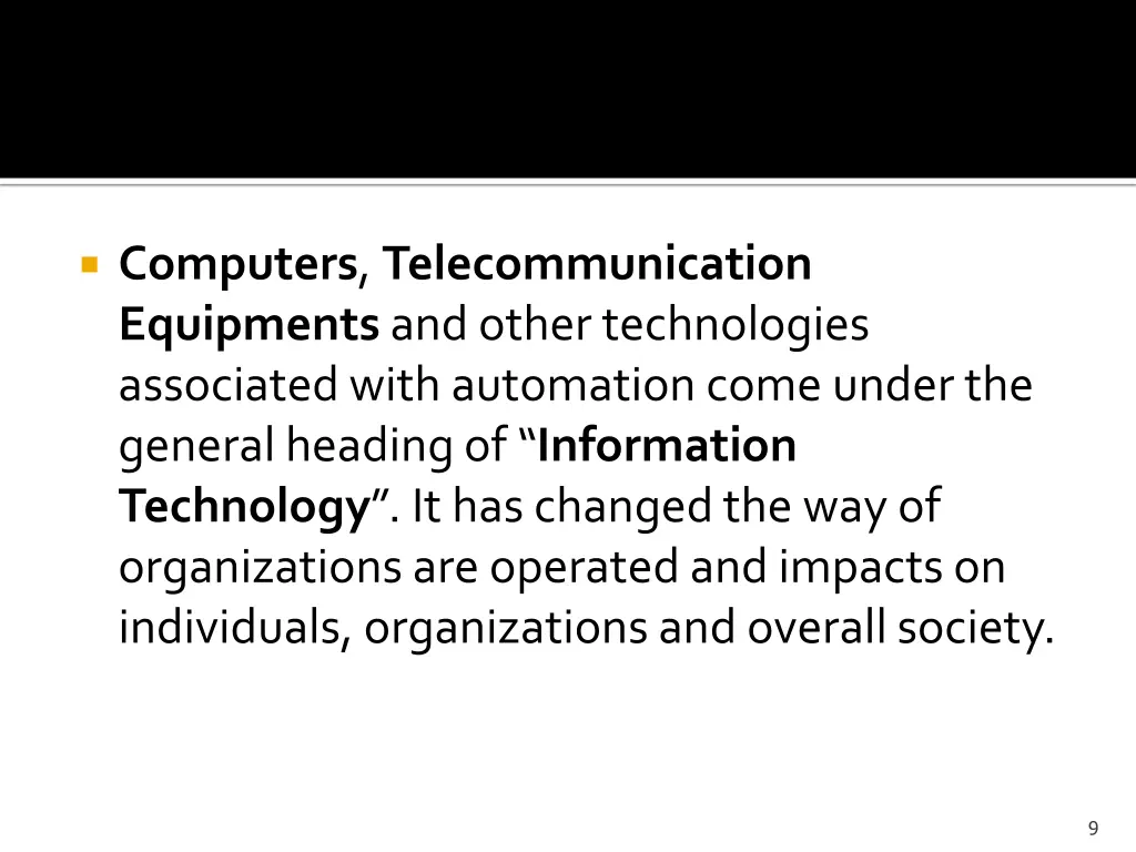 computers telecommunication equipments and other