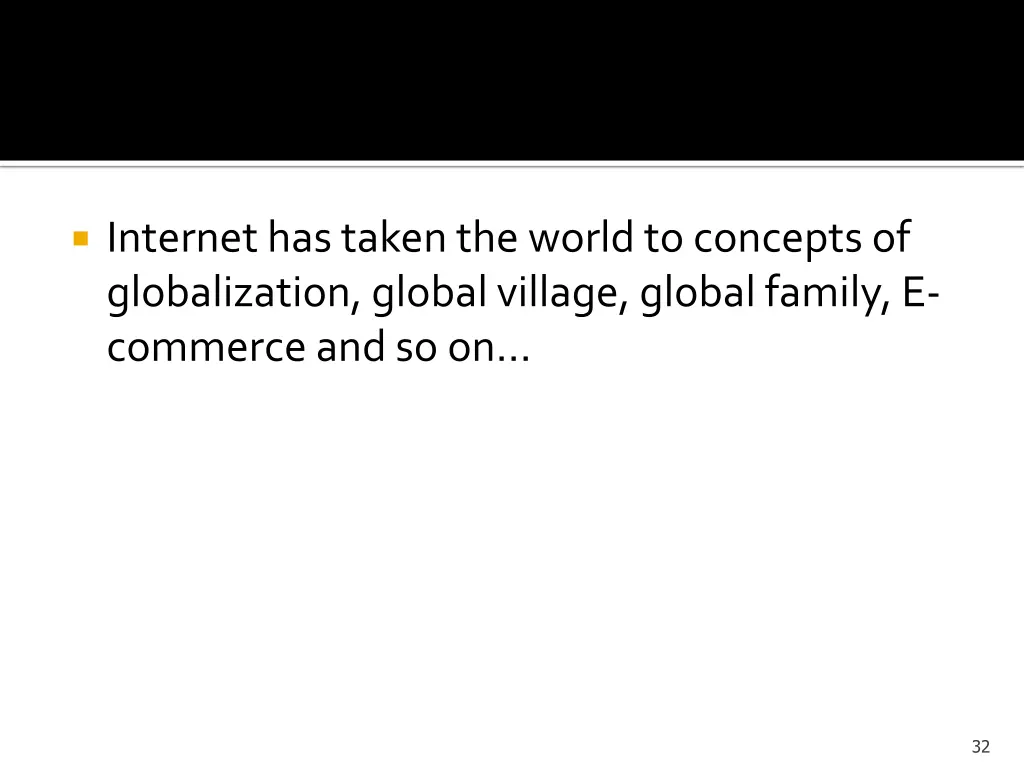 internet has taken the world to concepts