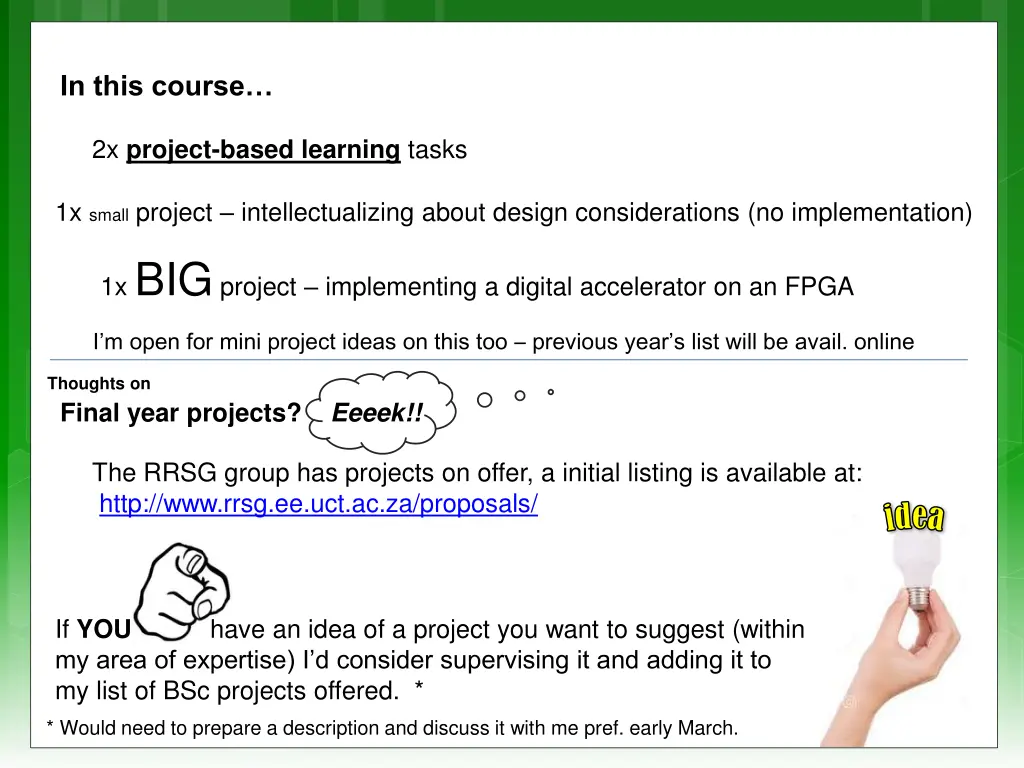 in this course
