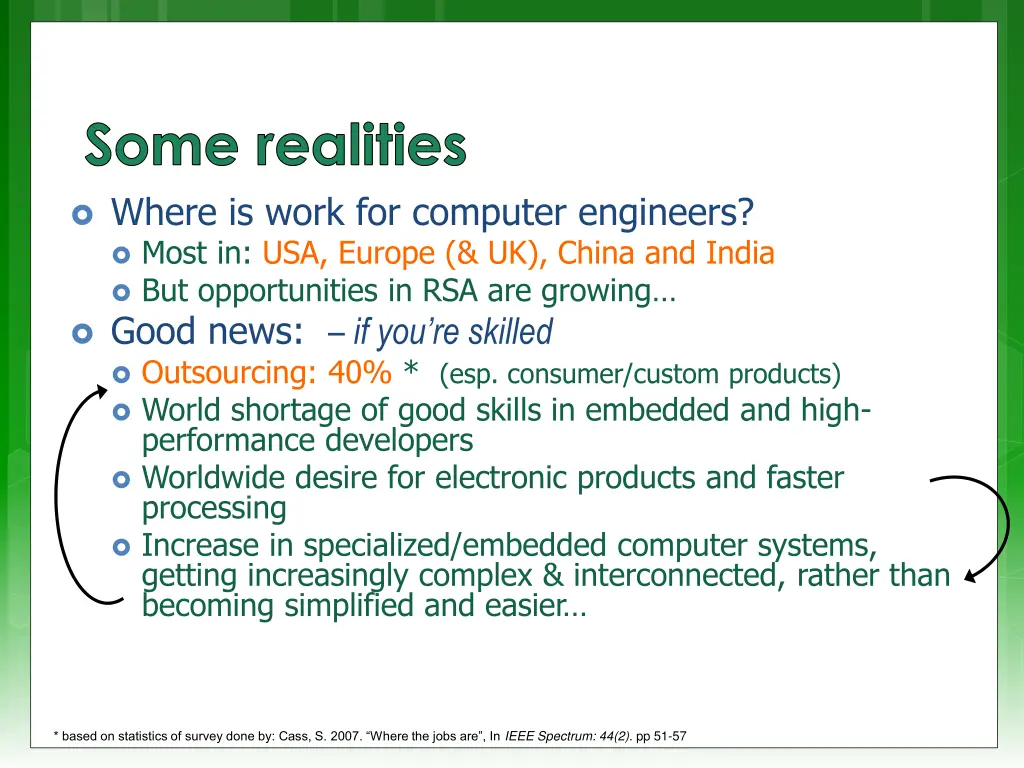 some realities where is work for computer