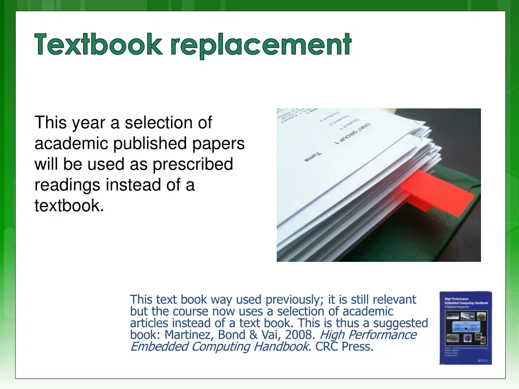 textbook replacement