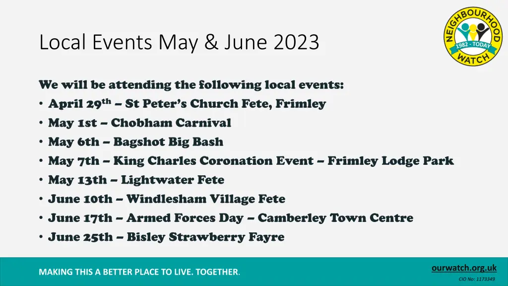 local events may june 2023
