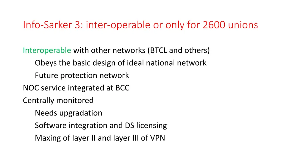 info sarker 3 inter operable or only for 2600