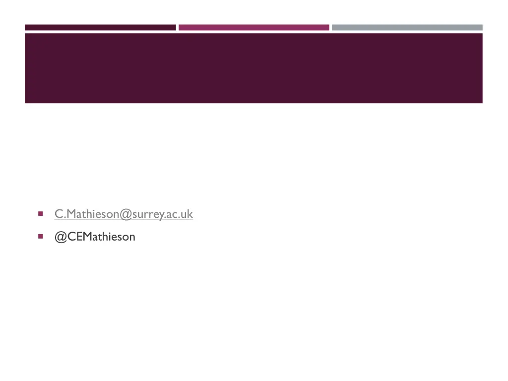 c mathieson@surrey ac uk