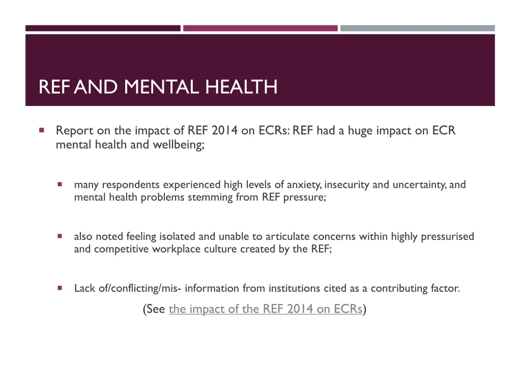 ref and mental health