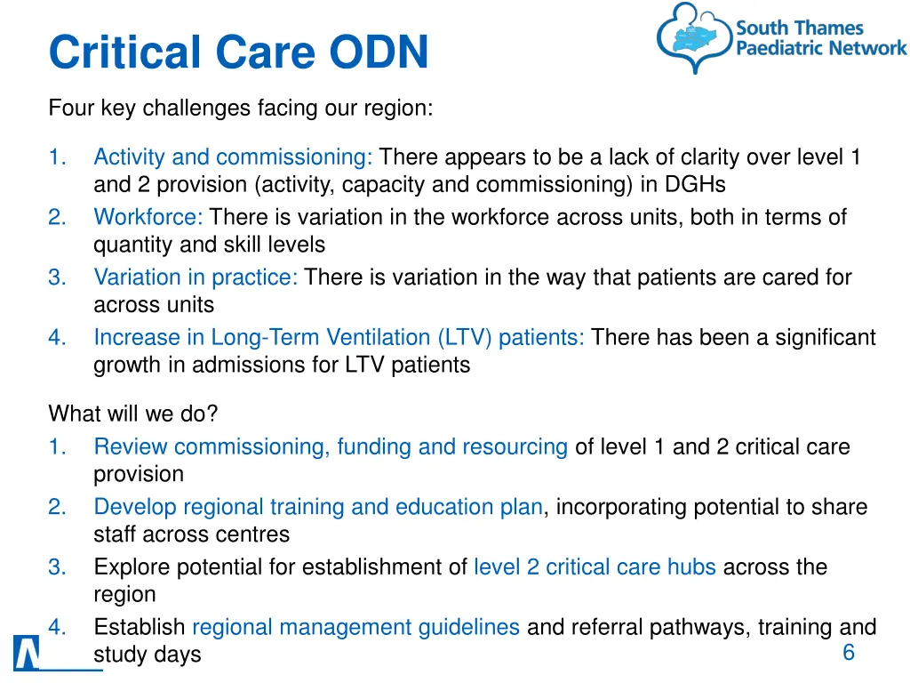 critical care odn