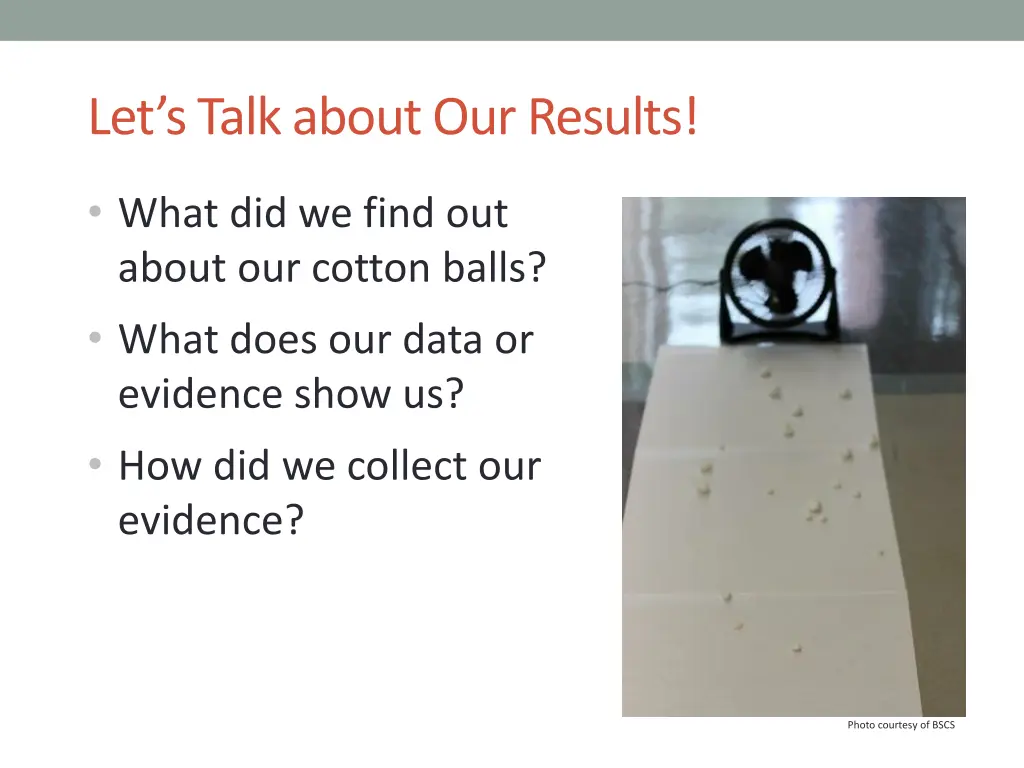 let s talk about our results