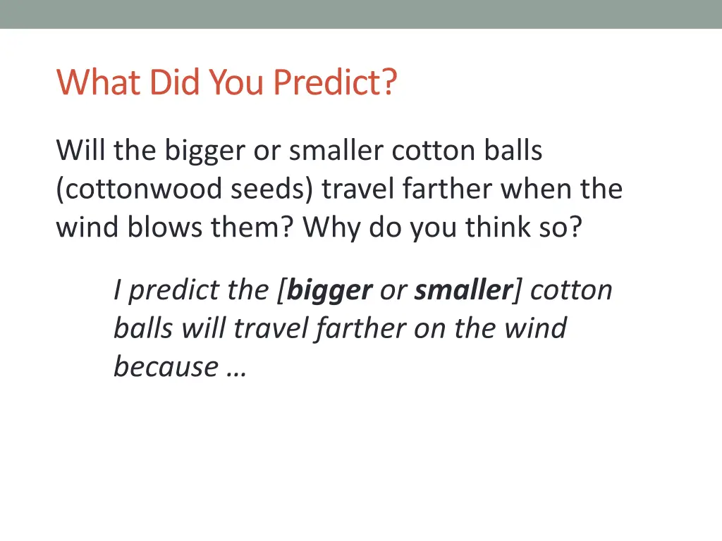 what did you predict