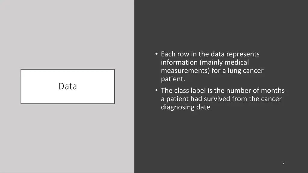 each row in the data represents information