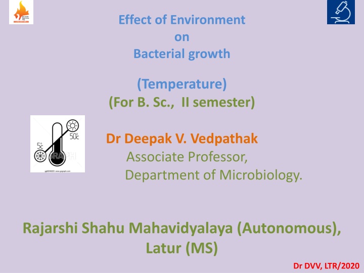 effect of environment on bacterial growth