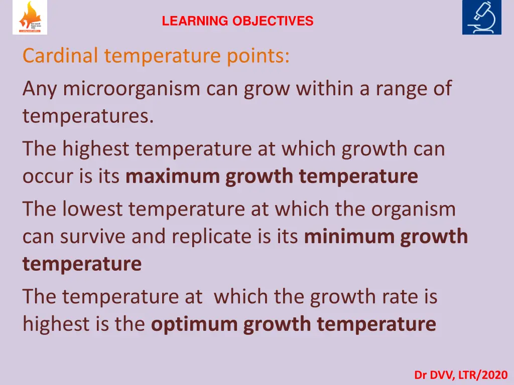 learning objectives
