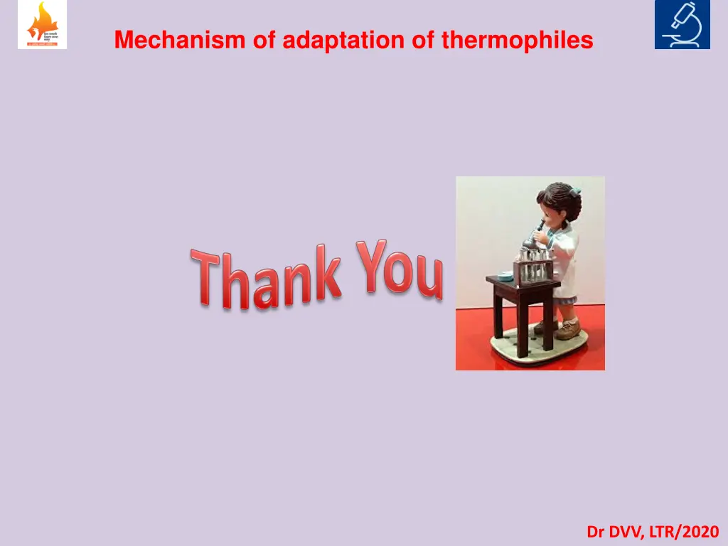mechanism of adaptation of thermophiles 1