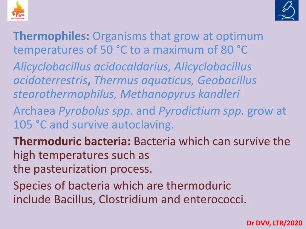 thermophiles organisms that grow at optimum