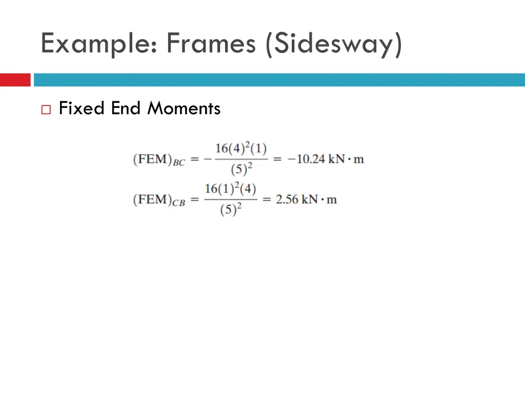 example frames sidesway 2