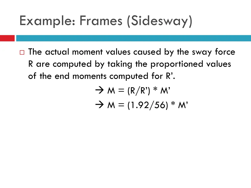 example frames sidesway 7