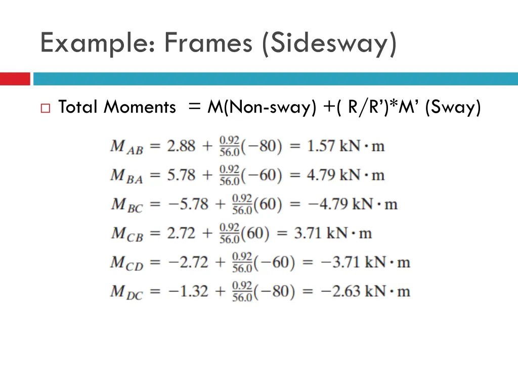 example frames sidesway 8