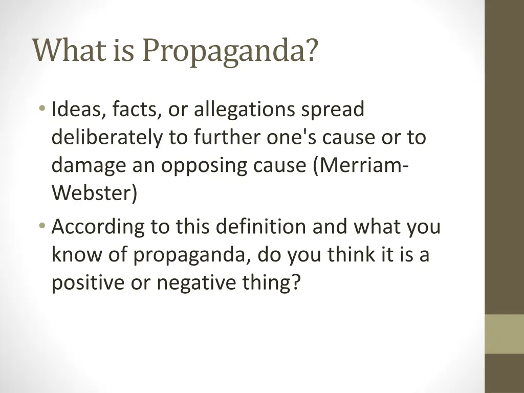 what is propaganda