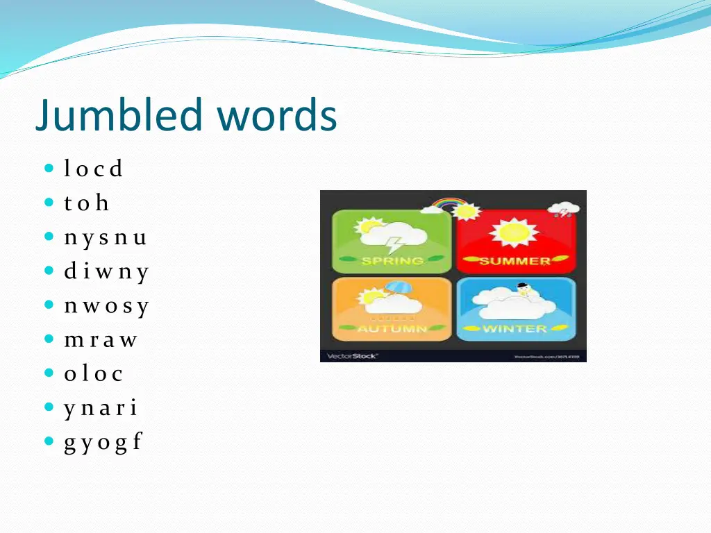 jumbled words
