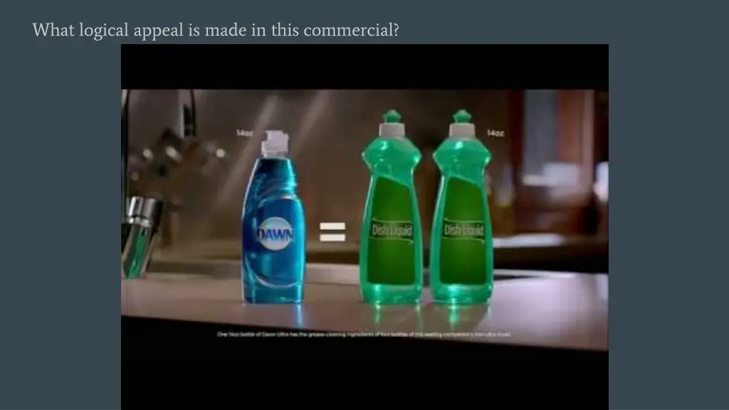 what logical appeal is made in this commercial