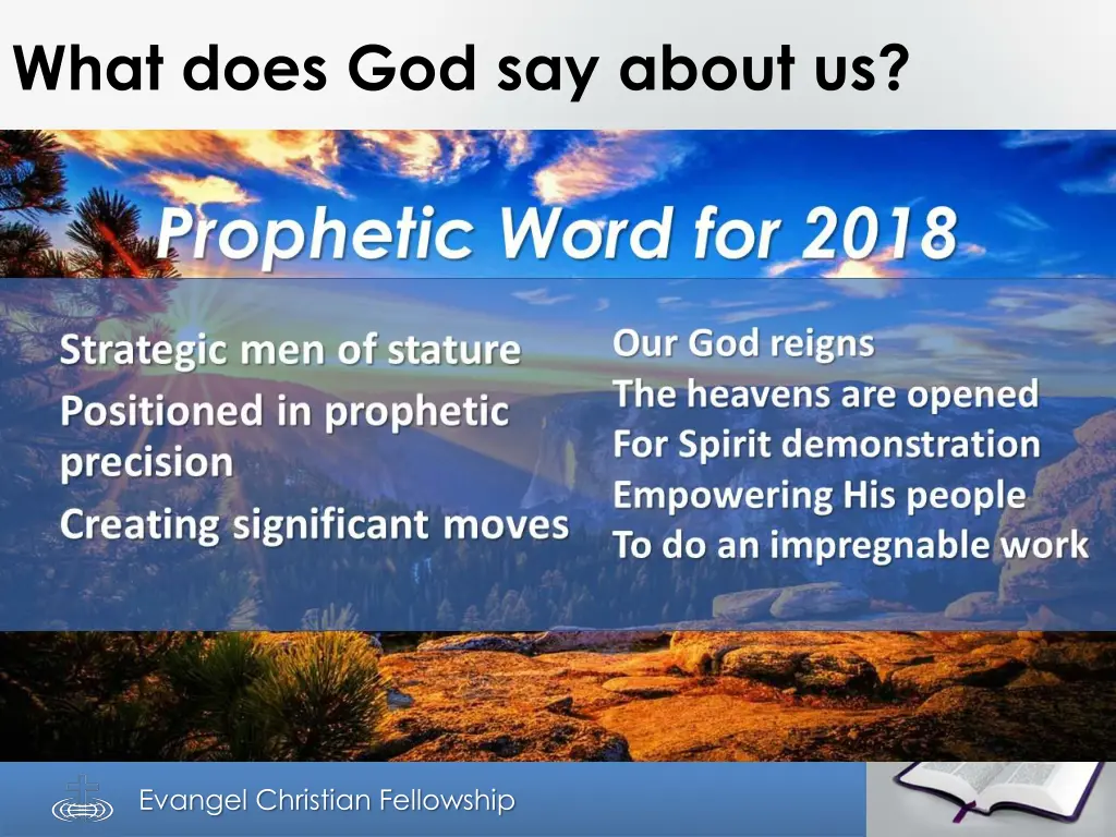 what does god say about us 1
