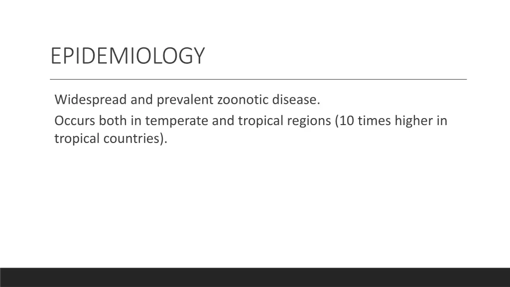 epidemiology