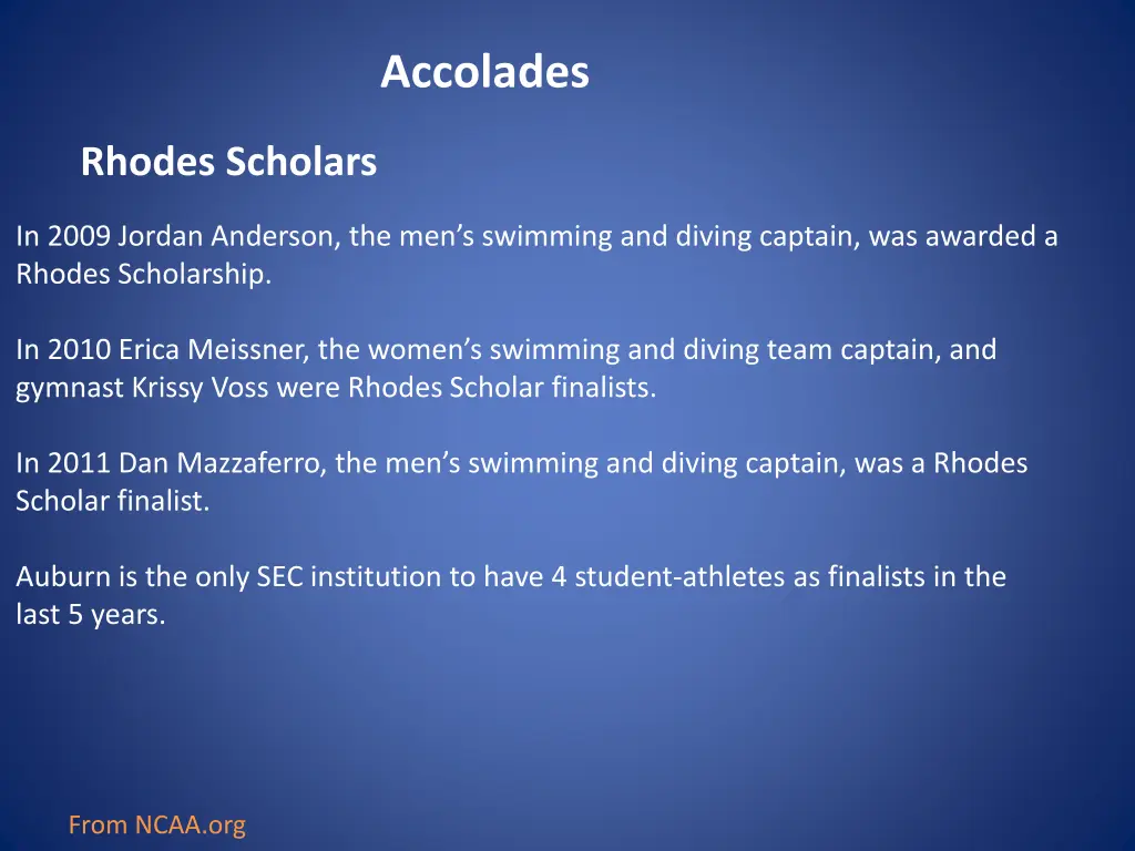 accolades